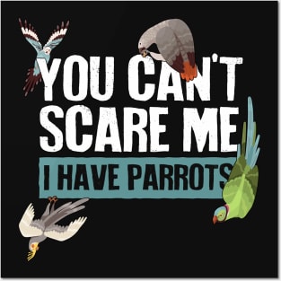 You Can't Scare Me, I Have Parrots Posters and Art